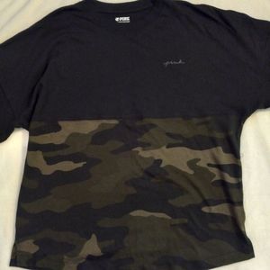 NWOT Pink Victoria Secret  Camouflage Black/Green Small